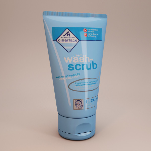 3d manhattan clear face scrub model - Manhattan Clear Face scrub by Stubborn3D